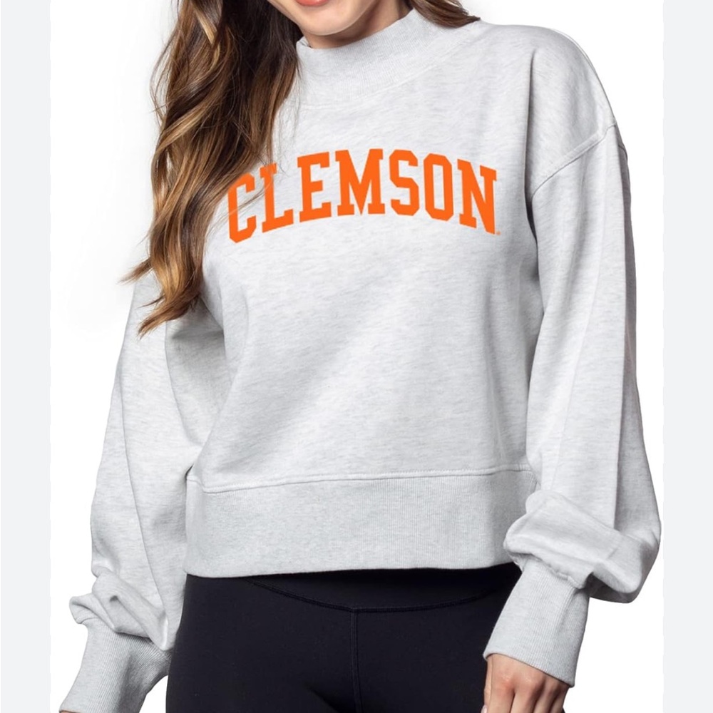 Clemson Women's Gray Sweatshirt